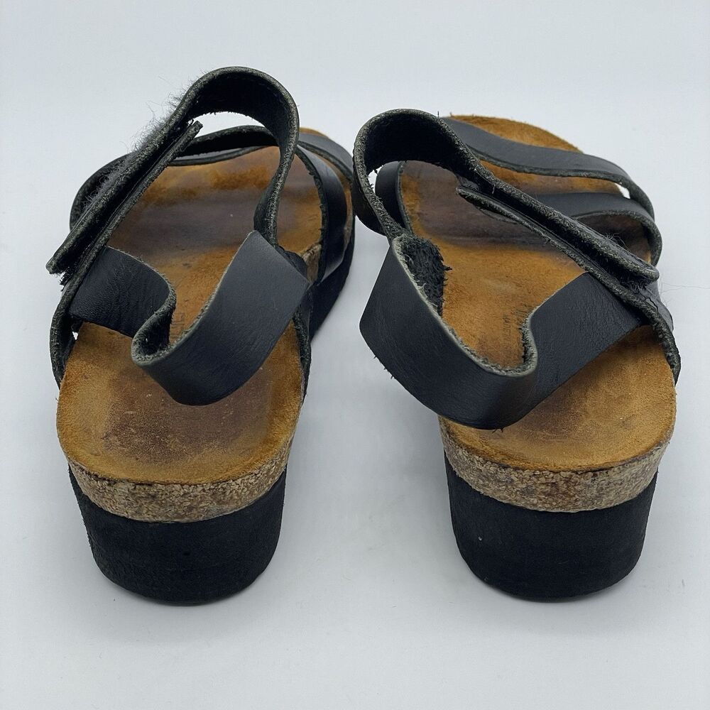 NAOT Kayla Israeli Sandals Women's US 8 / 39 Black Leather GorpCore Outdoors - Picture 15 of 16